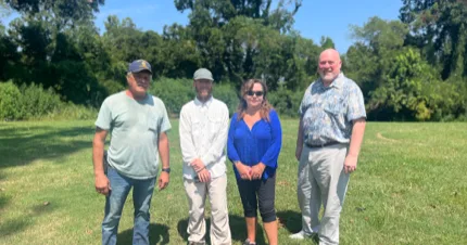 MSCPS Onsite Farm participants standing in a field